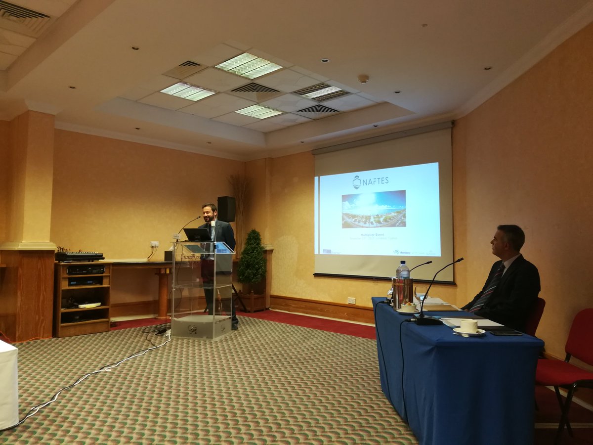 naftes_project's tweet photo. Last week we held our 1st Multiplier Event in #Cyprus! End users were able to learn about @naftes_project and its #naval #firefighting #training - they also tried firsthand the #HoloLens that will be used for #AugmentedReality applications. Visit us at https://t.co/wtQUET4RRP! https://t.co/wPYU1ehE6O