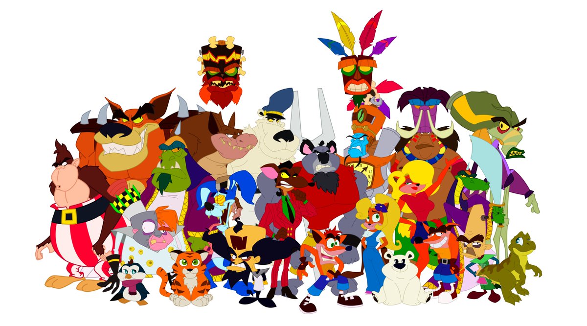 BlitheHatter's tweet photo. @Caddicarus Hi, Caddy! This is the Crash Bandicoot fan art I mentioned to you yesterday. Hope you like it. I made all of them individually, so if there's one of them you would like to see alone, tell me (I know it won't be Gorilla Monkey Anus Face). https://t.co/p0CDFlR2h5