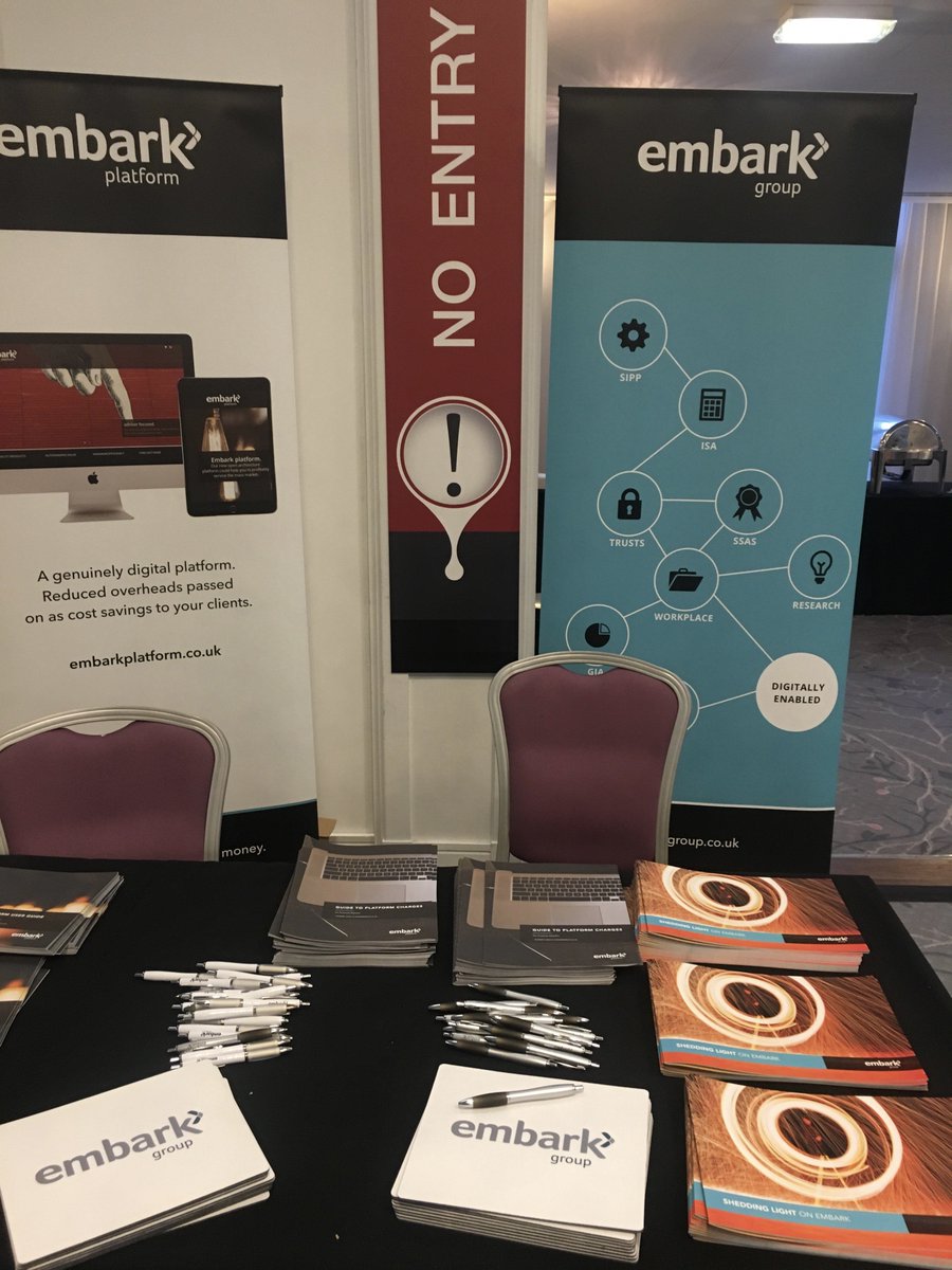 Embarkplatform's tweet photo. The @Bankhall event has kicked off! We are looking forward to meeting advisers throughout the day - we're at stand 18 #YFS17 #BankhallEvent https://t.co/W6bHwmdBWt