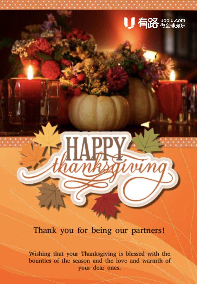 UooluPro's tweet photo. Happy Thanksgiving, everyone! May your holiday be filled with friends, family, and lots of yummy food. https://t.co/KwGADAERa2