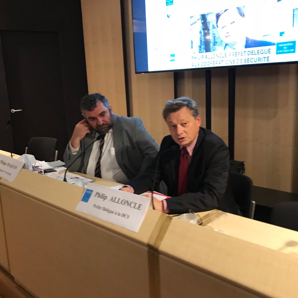 Intervention du Préfet Délégué aux Coopérations de Sécurité ,Philip Alloncle a laJP 2017 UNAFOS