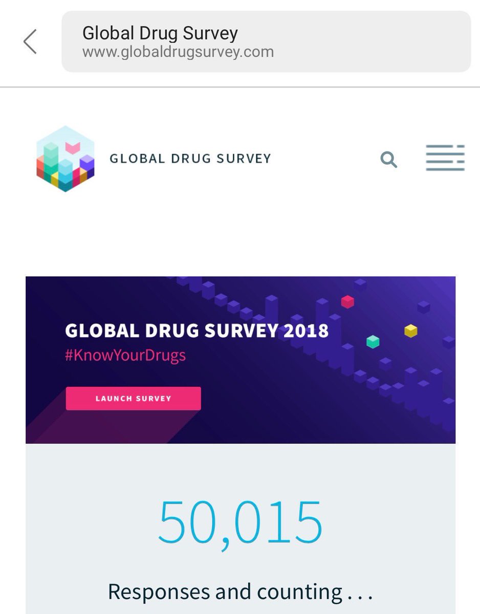 How, where, when and why do people take drugs? Take part in the anonymous <a href="/GlobalDrugSurvy/">Global Drug Survey</a> and help inform better #drugpolicy to reduce #drugharm bit.ly/2jSmIh9 #GDS2018 #KnowYourDrugs #TANLOD