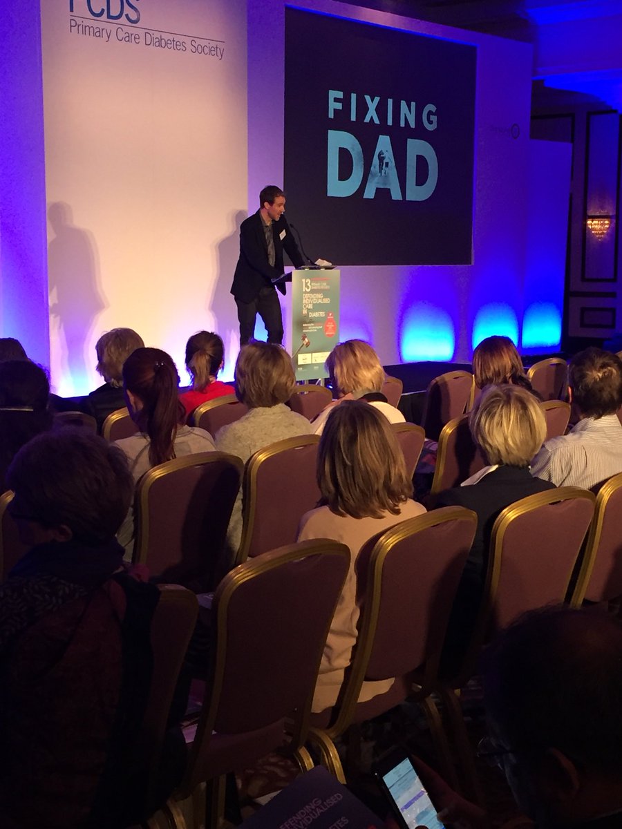 pcdosociety's tweet photo. Diabetes affected the @fixingdad family, so the family tackled it together! What methods have you tried? #2017PCDS https://t.co/zfeSG4qiCa