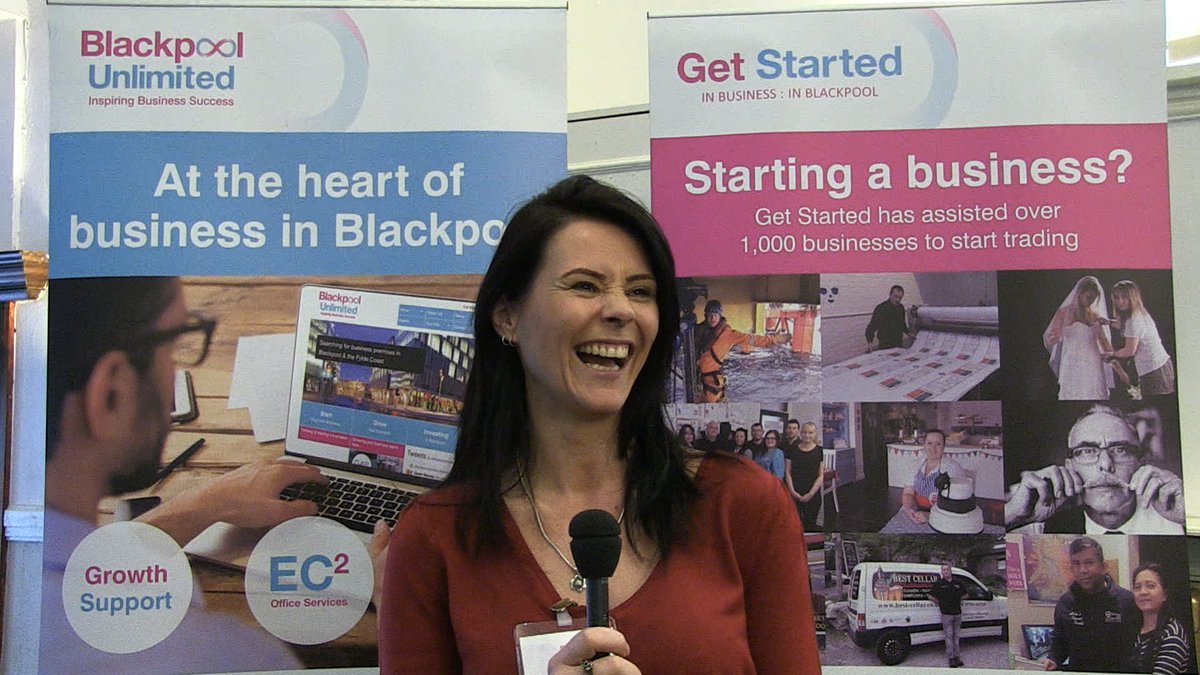 BlackpoolUnltd's tweet photo. Looking good Jenny @HardmanMcNeal 😉 A few pics from #BEW17 an amazing week of @GEWUK #enterprising events for #startups &amp; growing businesses.  Big thanks 👏to @Globegig @walkingfootyfwd for filming the events 😊&amp; @Happy_Creative https://t.co/WxkdlFGfhf