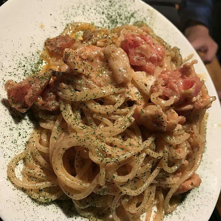 joint0528's tweet photo. 本日11/23(木)美原ジョイントはシャカリキ張り切ってBar営業19:00よりスタートです！オススメは「厚切り牛タンステーキ」「明太子クリームパスタ」「鯛刺身&amp;カルパッチョ」果物には「グレープフルーツ」をご用意しておりますよ🎵
フレッシュカクテルやジュースにいかがでしょう😆 https://t.co/CDuEAjagII