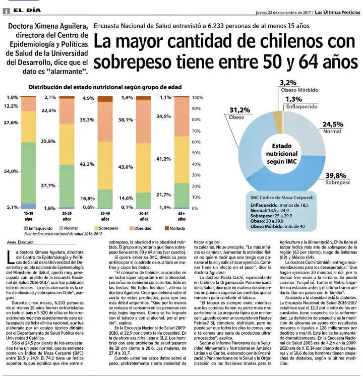 mgsRun's tweet image. Preocupantes resultados de Encuesta Nacional de Salud informa @lun en su edición de hoy y que destaca la necesidad vital de realizar actividad física a lo menos 30 minutos al día, 3 veces por semana.