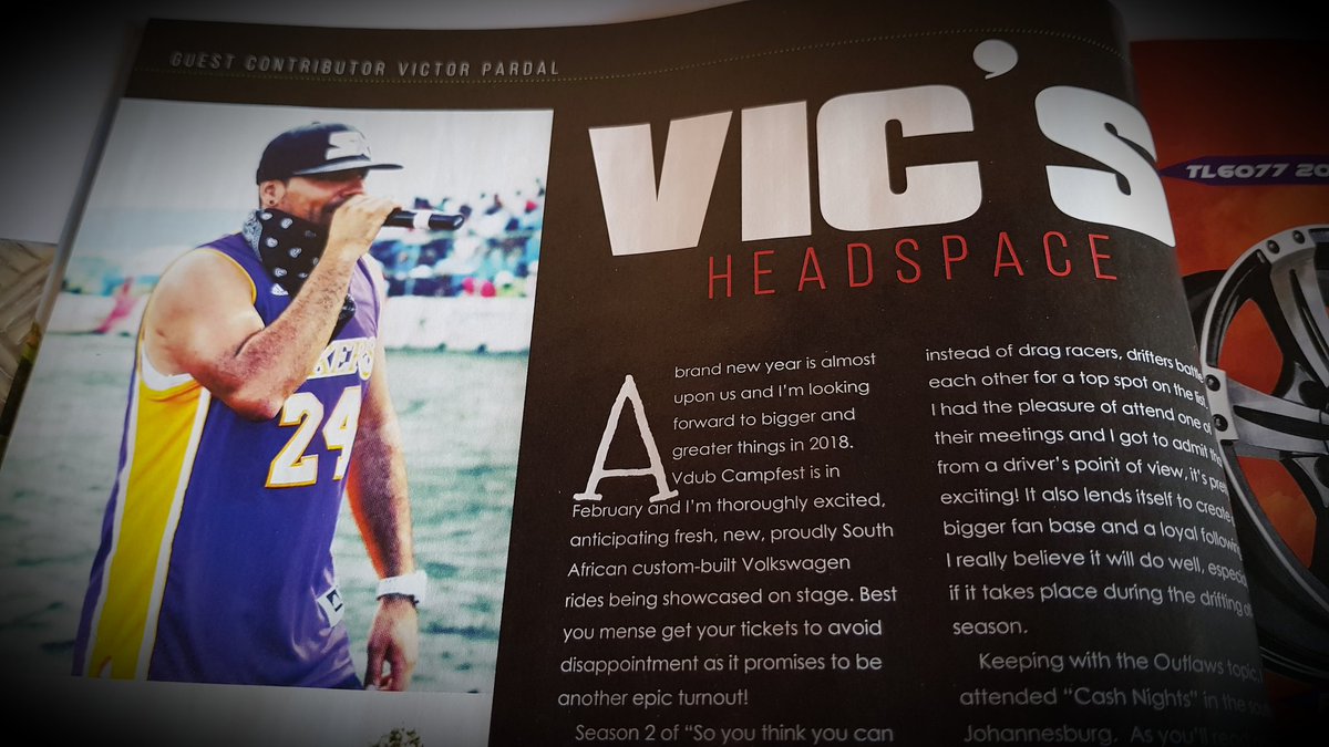 SA_CampFest's tweet photo. Thank you to our event MC Vic Pardal for the shout out in the latest #SpeedAndSound mag! 👍🏼 https://t.co/kscCrSj5yJ