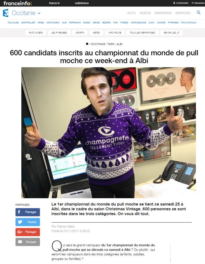 brunowitoc's tweet image. Astuce promo : faites parler de votre radio ! J'ai conseillé à mes clients de participer à des championnats internationaux ! #AlwaysMode #WeLoveBranquignols (Vous ne trouvez pas que j'ai une belle tête de vainqiueur ?)