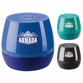 SaultPROMOtions's tweet photo. Jam #wirelessbluetoothspeaker TURN UP THE VOLUME! #staffgifts 25@$32.95 ea. #brandedgifts https://t.co/EL06fBDGXl