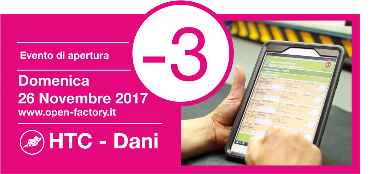 HTC_Italy's tweet photo. Ad Arzignano, HTC e @danigroup stanno preparando un caloroso benvenuto per il pubblico. Siete pronti ad #OpenFactory2017? https://t.co/VYp1LDHMqH