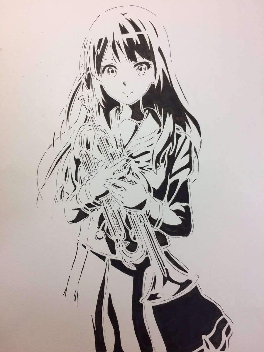 きお 高坂麗奈描きました 響けユーフォニアム 模写 イラストの世界 きお 高坂麗奈描きました 響けユーフォニアム 模写 イラストの世界