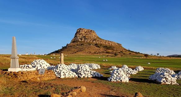 AfricaInFocus's tweet photo. Sunrise atop Isandlwana. Hard to believe that this beautiful setting was the site of carnage over a century ago! https://t.co/gmWJZ4Q2hv https://t.co/eSRdKqhUTY