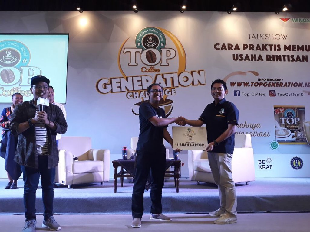 TOPKopi's tweet photo. Selamat buat penerima Door Prize #TopGeneration Roadshow Yogyakarta :) https://t.co/2dbwZC3vq7