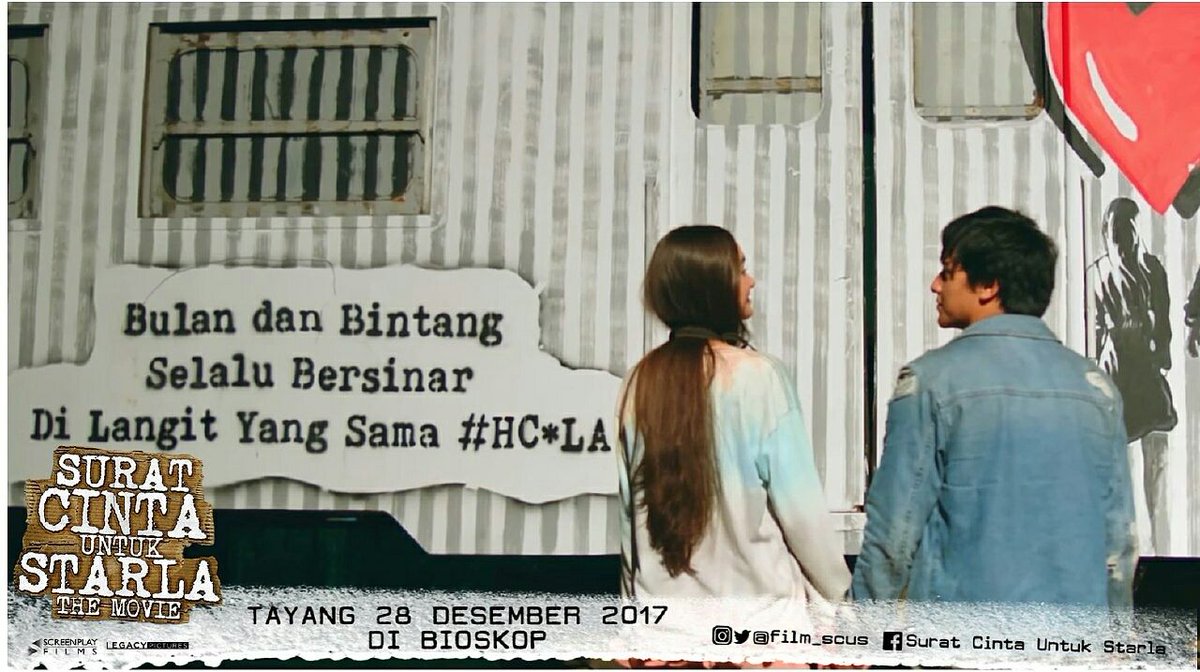 Bulan dan Bintang Selalu Bersinar Di Langit Yang Sama -#HC*LA
. 
Ada yang bisa tebak #HC*LA itu singkatan dari apa? 
#SuratCintaUntukStarlaTheMovie #SCUS28DesemberdiBioskop