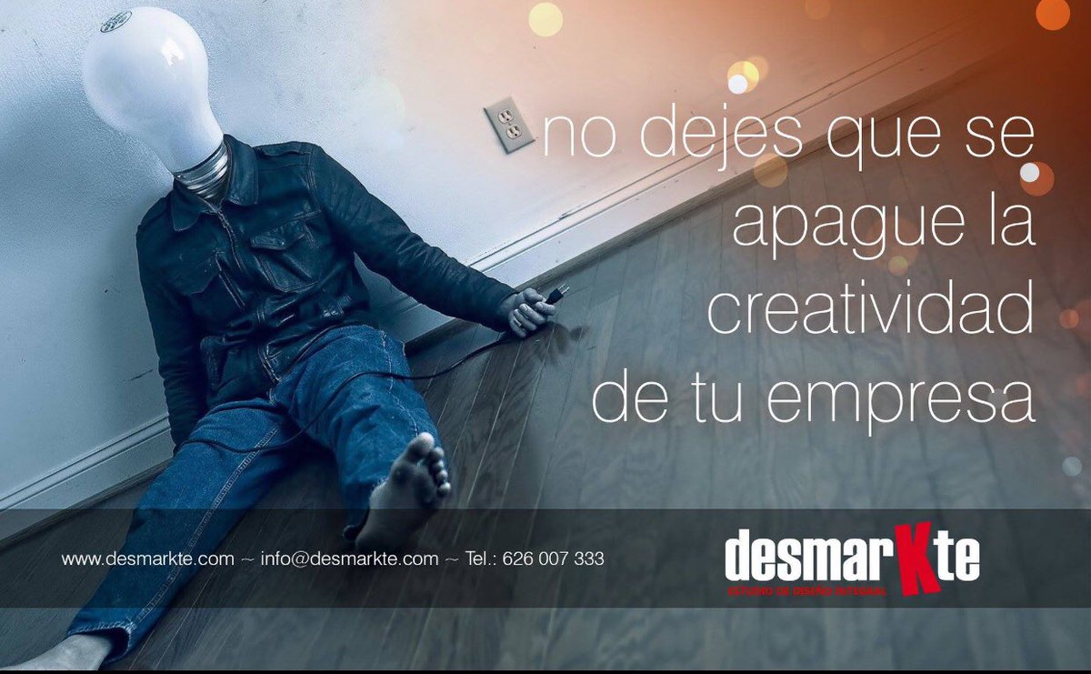 chuspons's tweet photo. No dejes que se apague la creatividad de tu empresa .... #desmarkte #diseños #disenoWeb #FelizJueves https://t.co/i03a1WhMTx https://t.co/F5Z8jj4mnl
