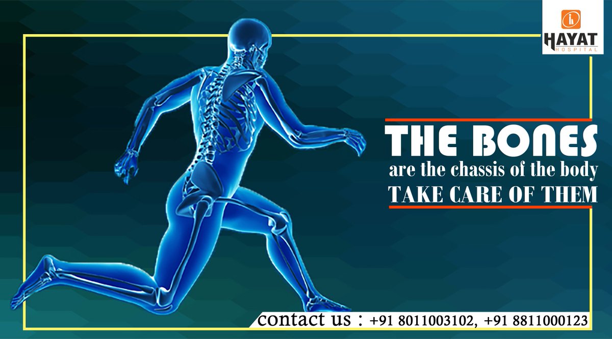 Hayathospital's tweet photo. Without bones, the #body will lose the framework on which it stands. #Consult your #orthopaedicregularly in order to get them treated and taken care of . https://t.co/qIff3cw08m