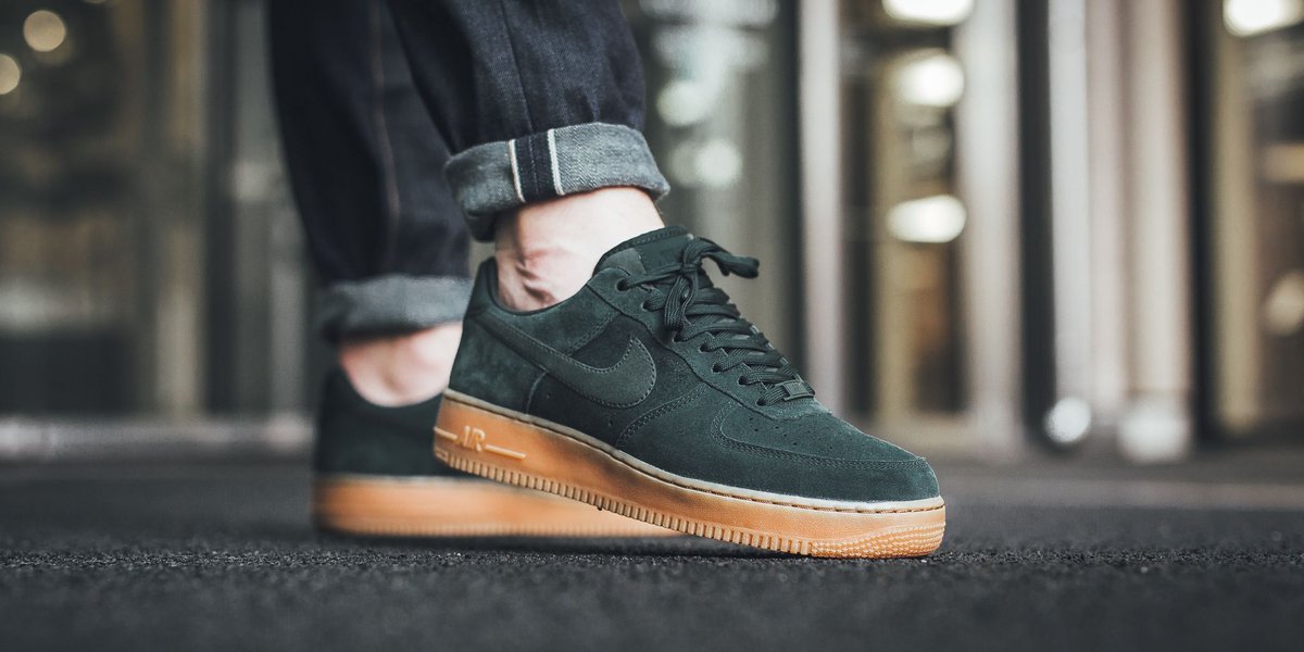 air force suede green