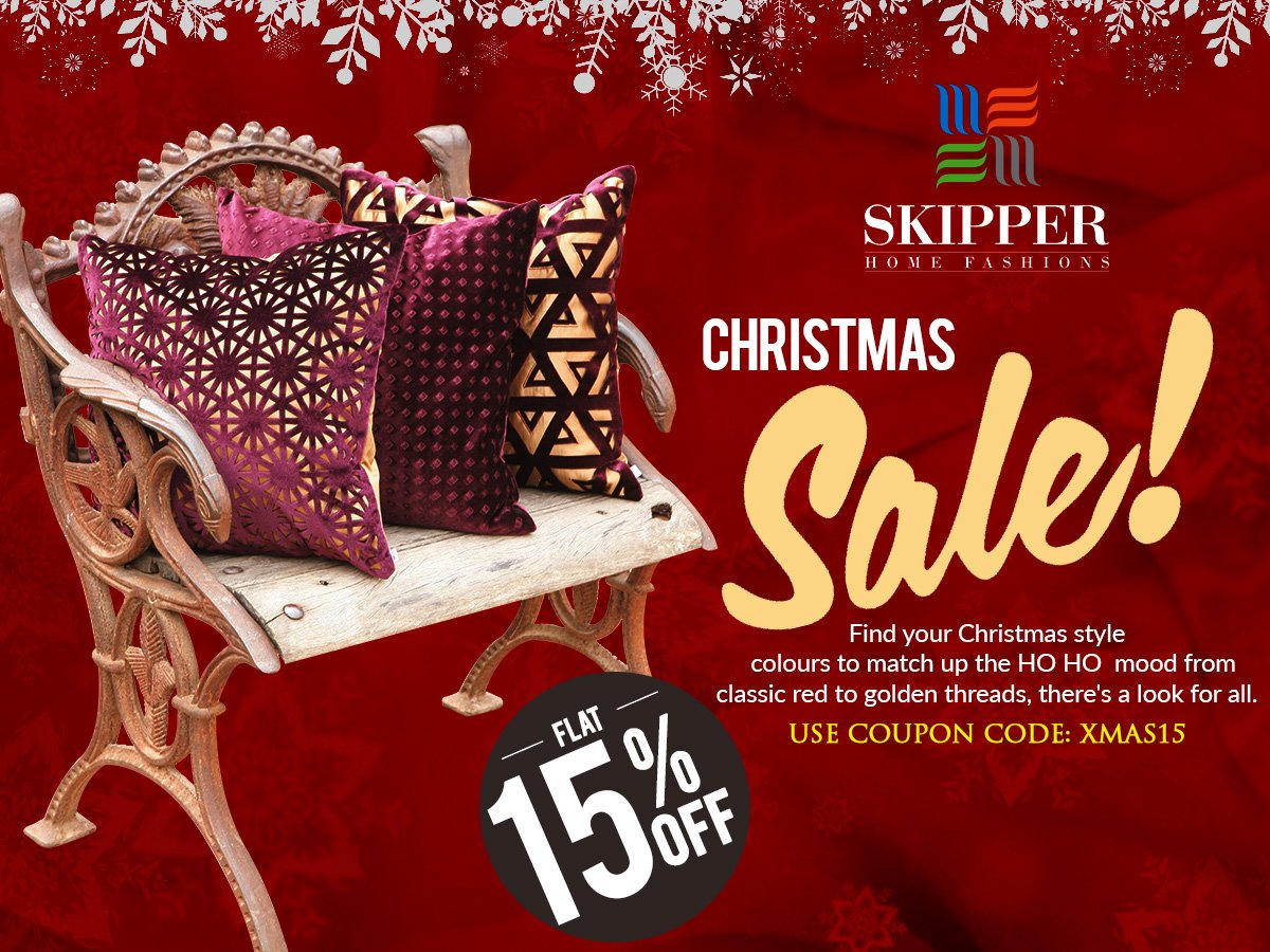 SkipperHome's tweet photo. Ain't these cushion covers gorgeous! Gift these to your loved ones this Christmas and be a Santa in their life. #Christmas #JingleBell #Sale #ChristmasSale https://t.co/kYkcSOCZja