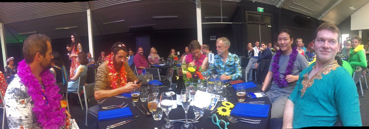 GigiARichard's tweet photo. Flower power banquet at #IMAVNZ #isrs2017 #imav2017 #rivers https://t.co/dkdKnta4t4
