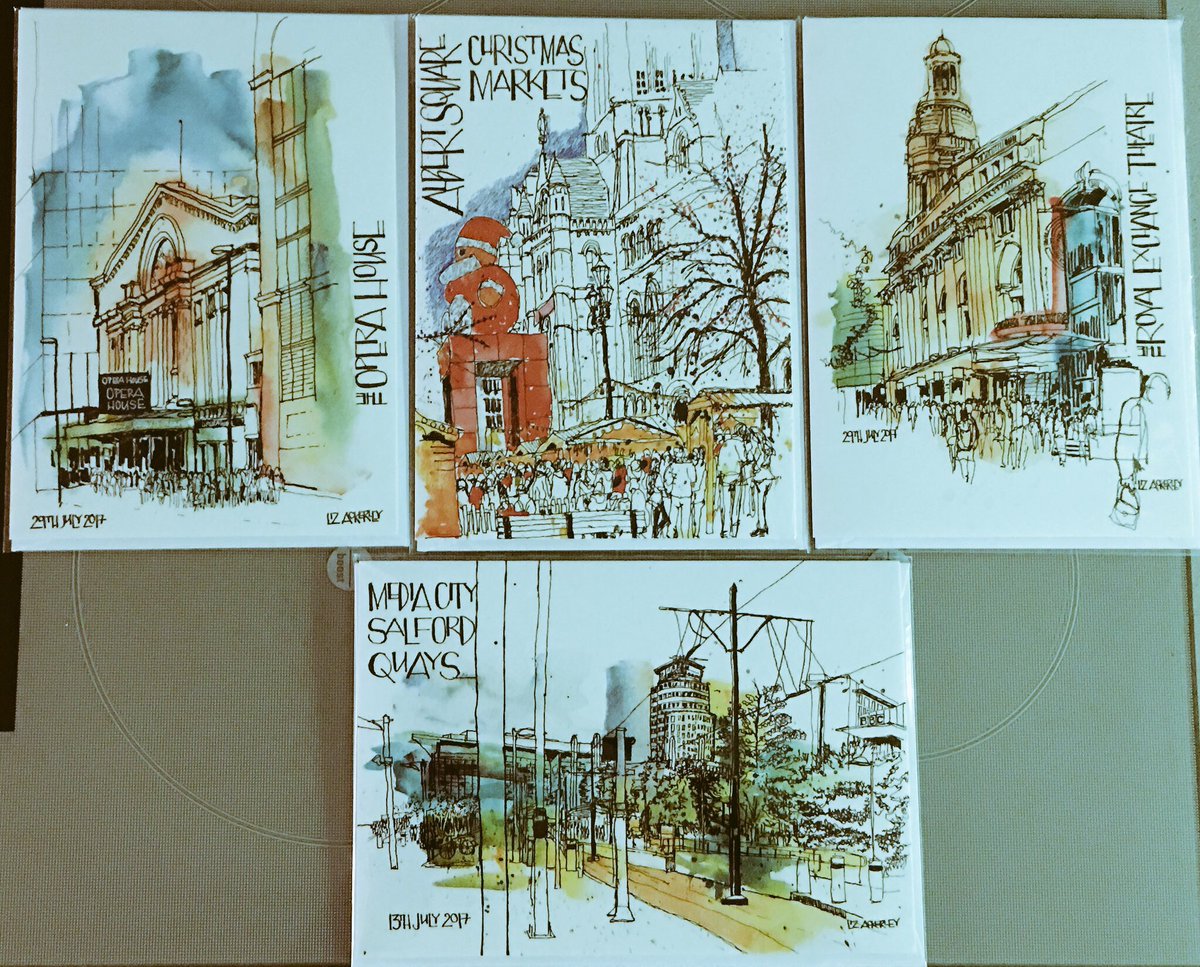 LizAckerleyArt's tweet photo. I will be selling my #greetingcards and #NorthernTowns #calendars2018 @saleartstrail #ChristmasBazaar2017 but you can also buy them from me directly https://t.co/v6yNQMbyyZ