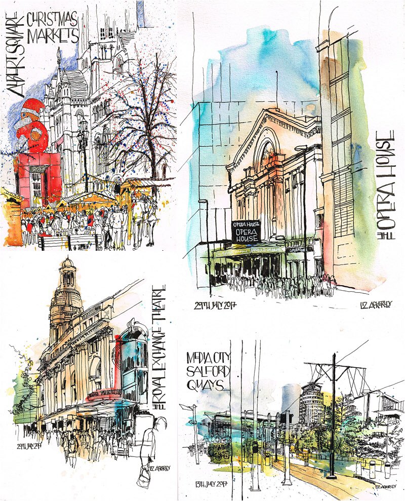 LizAckerleyArt's tweet photo. I will be selling my #greetingcards and #NorthernTowns #calendars2018 @saleartstrail #ChristmasBazaar2017 but you can also buy them from me directly https://t.co/v6yNQMbyyZ