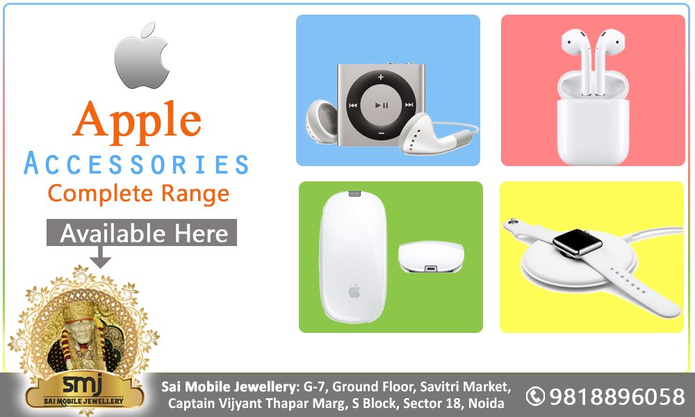 saimobilenoida's tweet photo. Apple #accessories #completerange available here !!!
Buy awesome #mobileaccessories at Sai Mobile Jewellery .
Visit here :https://t.co/po9jo57KYJ
Call Us on :- 9818896058 https://t.co/AUGmXHCf4h