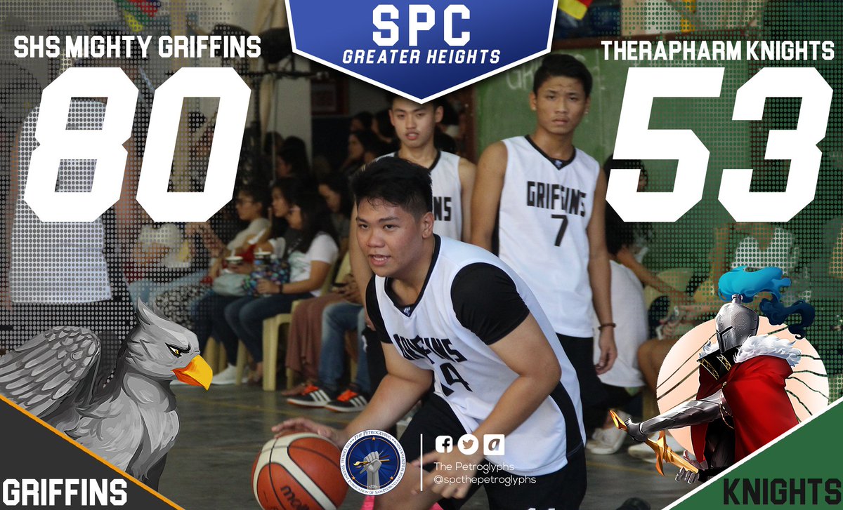 spcpetroglyphs's tweet photo. Griffins surprise Knights in the battle for 3rd in Basketball Men Set A; 80-53
#Griffins2K17
#SPCOnwards
#SPCIntramurals2K17 https://t.co/Mg3osPMDgF