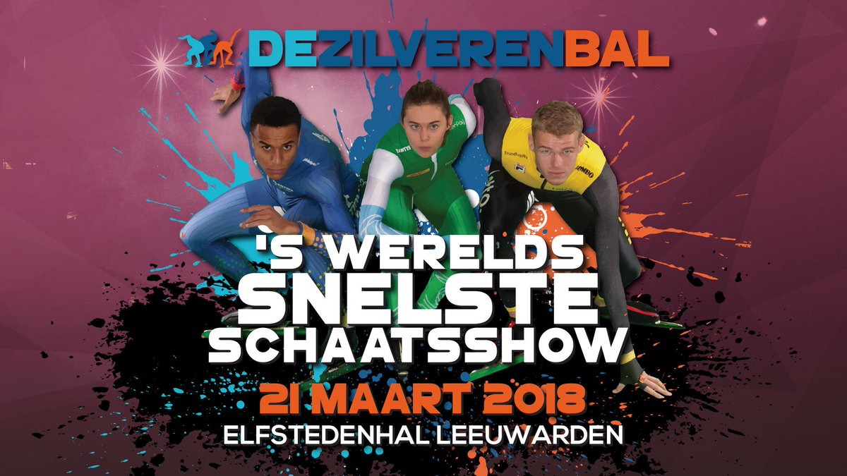 De derde editie van 's werelds snelste schaatsshow vindt op woensdag 21 maart 2018 plaats in @DeElfstedenhal in Leeuwarden. #DeZilverenBal #schaatsshow #topsport dezilverenbal.nl/2017/11/23/der…