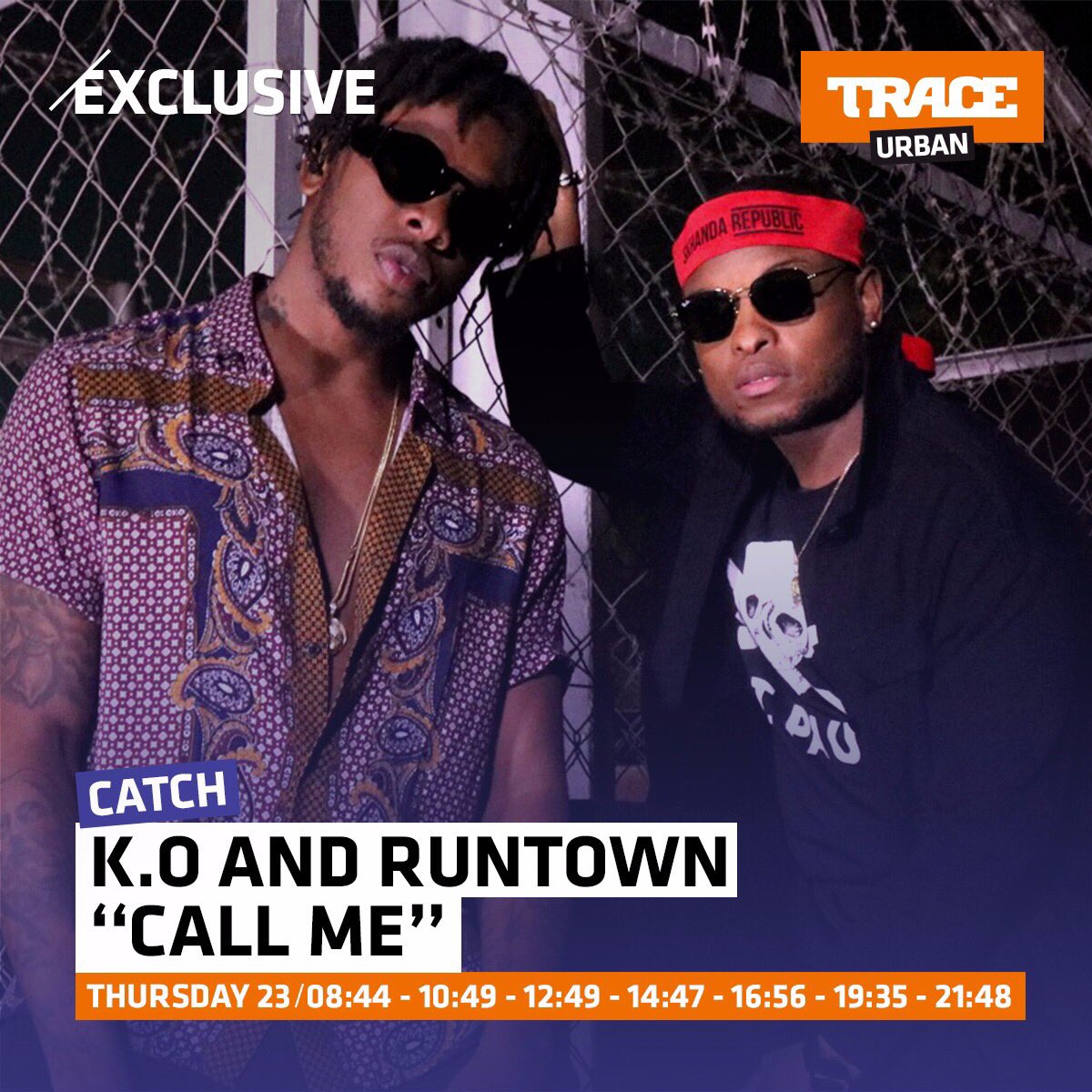 TRACE_Inter's tweet photo. Bringing you the hottest hits first! Catch @MrCashtime & @iRuntown brand new single #CallMe all day ONLY on #TRACEUrban #TRACEEXclusive https://t.co/xhzgzI2yVi