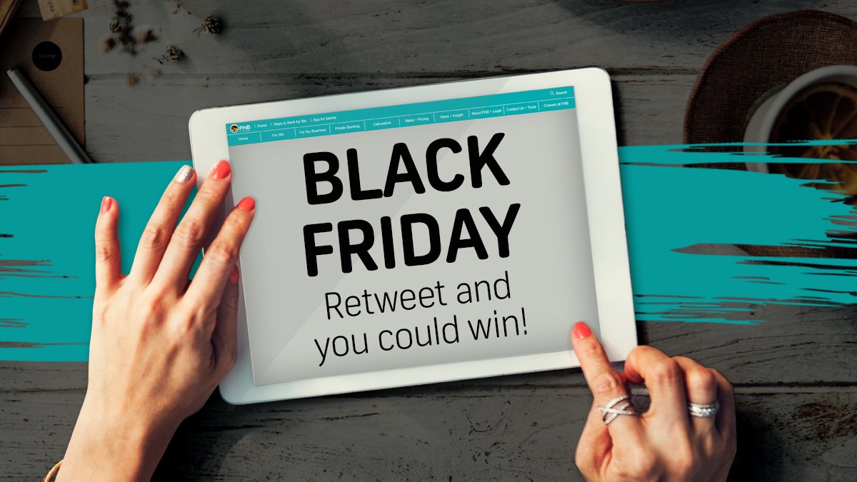 FNB helps you make #BlackFriday super awesome! RT for tips from the coolest App. Win cash prizes Ts&amp;Cs apply: bit.ly/2zi11K7
