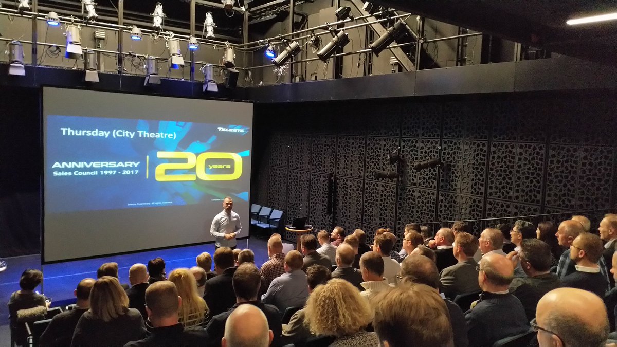telestecorp's tweet photo. Time for global Sales council 20 years anniversary meeting @TKteatteri @cityofturku : latest on  #CableBroadband  solutions and services, #CX  and naturally #RPHY. https://t.co/A7U67B4Obr
