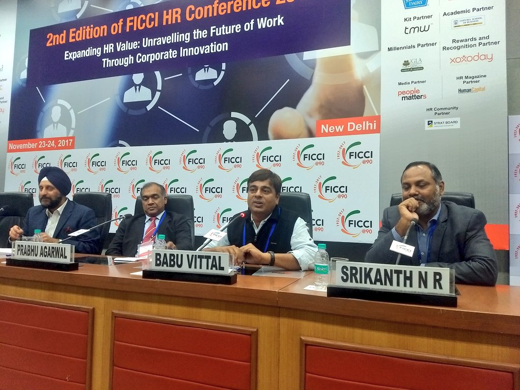ficci_india's tweet photo. @barugaru @RecalibrateWrld @MotherDairyMilk @jvij1967 @HRANEXI @PwC @Papsban @airtelindia @BavejaManavi @Uber_India @strat_board Only when you start learning more about technology will you start innovating: Babu Vittal, VP HR, @ShopClues https://t.co/CJXtqNCemq