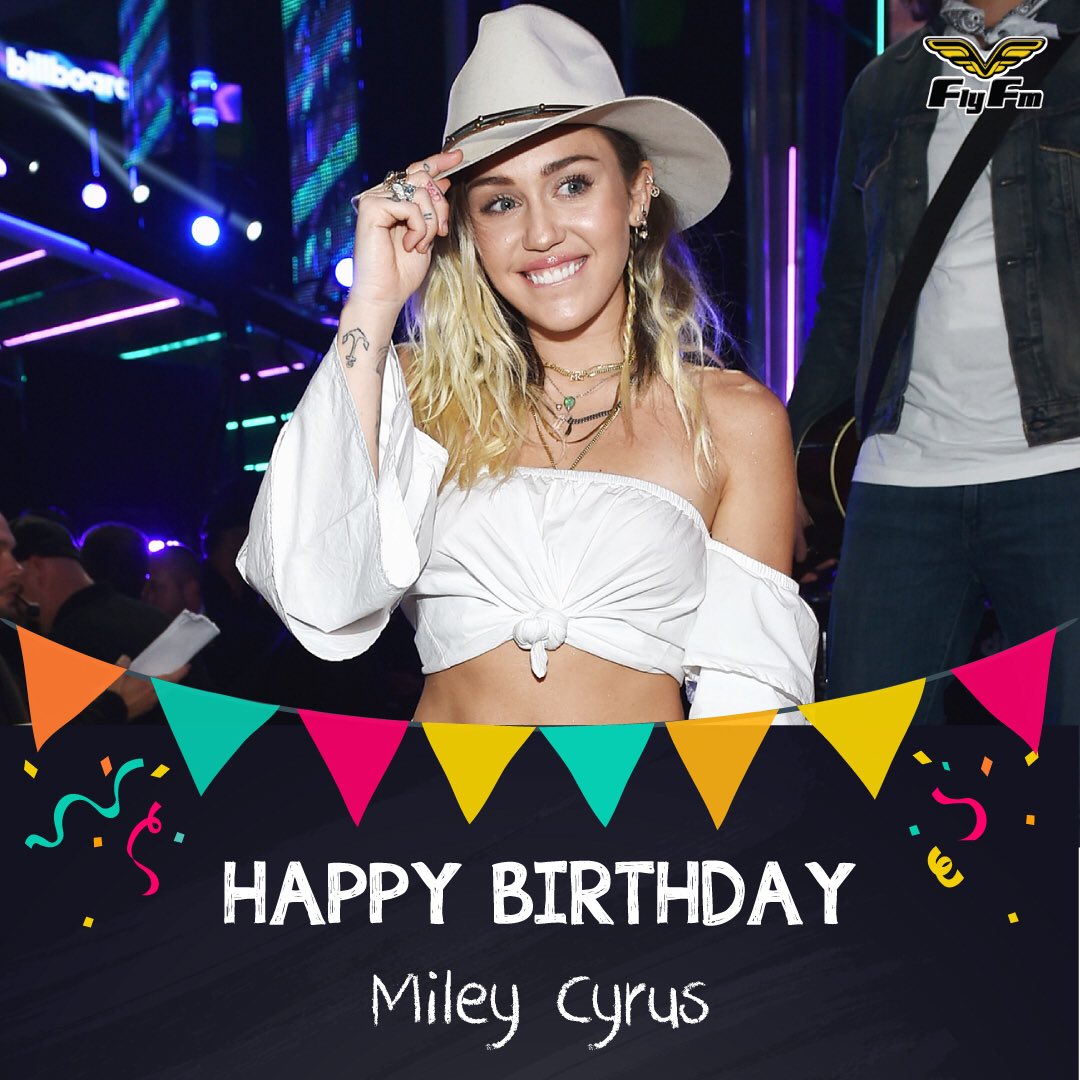 Put your hands up! They re playing Miley Cyrus song cause it s her birthday!! HAPPY 25th BIRTHDAY MILEY! 