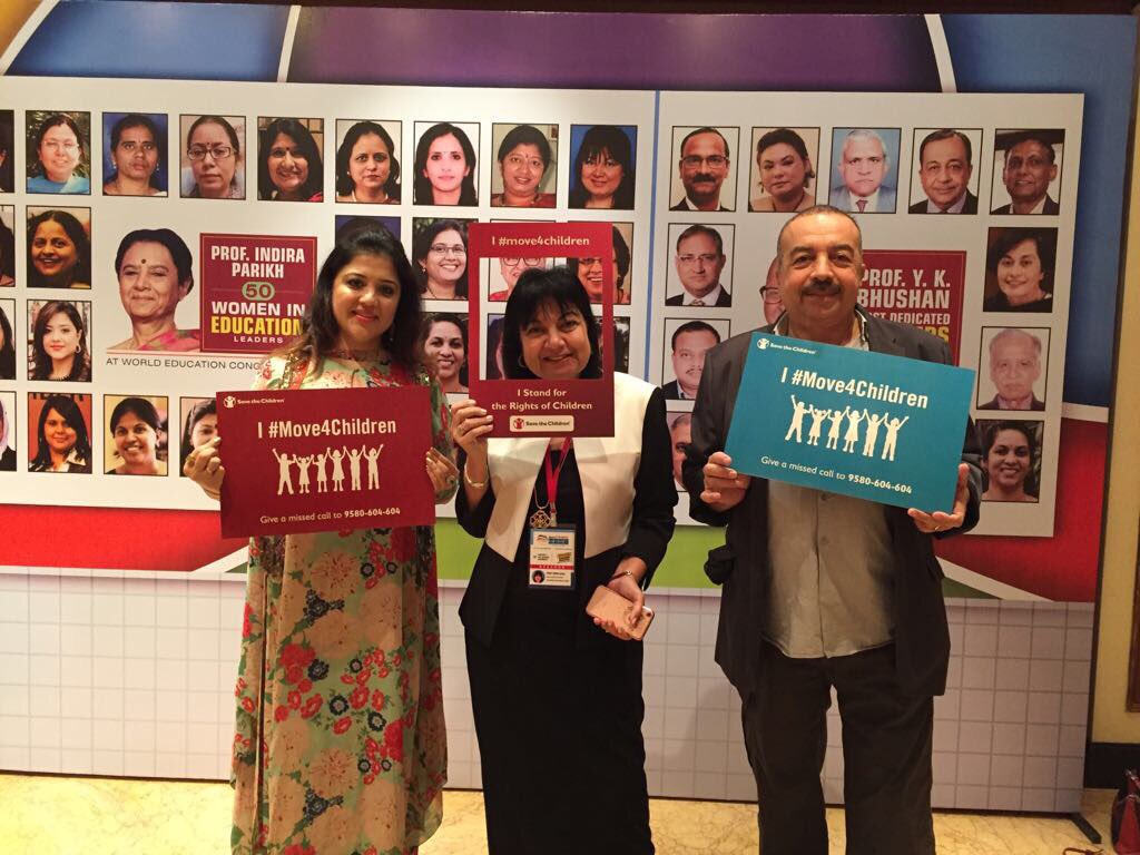 balrakshabharat's tweet image. We're at @WEC2017 in Mumbai where our #Move4Children campaign is receiving massive support. #WEC2017 @pragyavats @GoswamiRupali