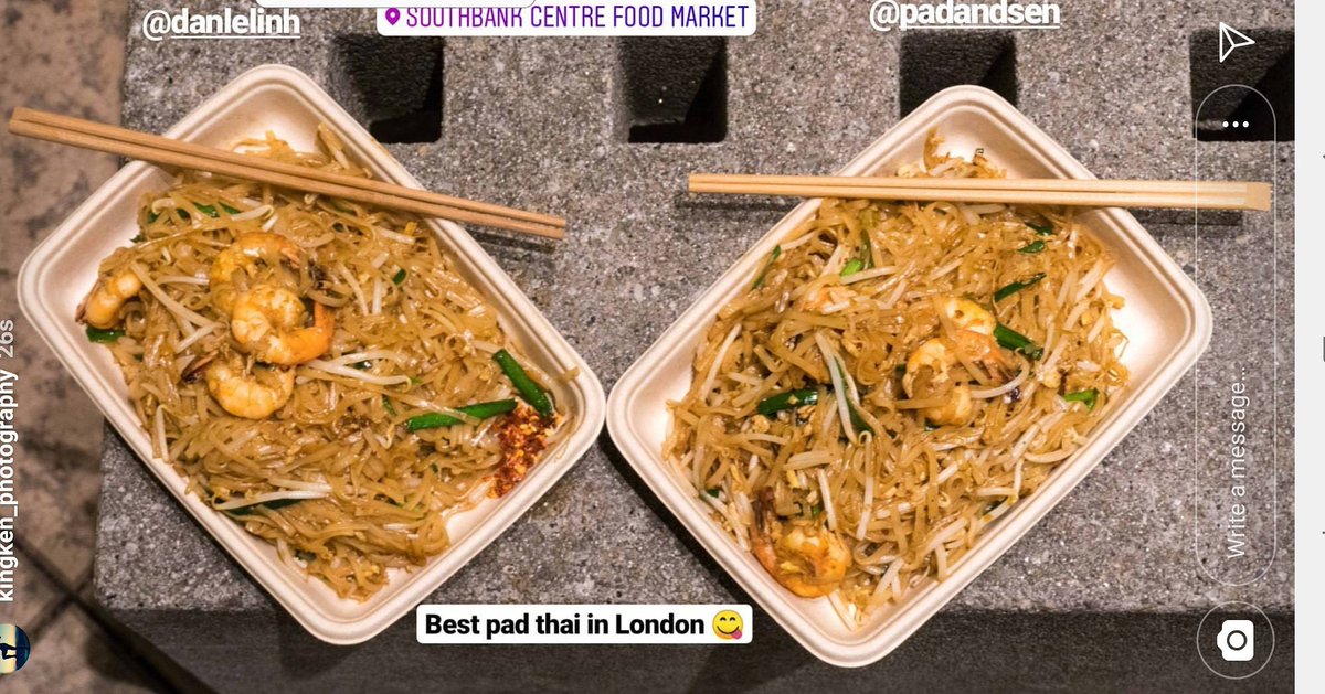 Loving the spread (and the comment) 👌🏻 #scwintertime #padthai <a href="/southbankcentre/">Southbank Centre</a>