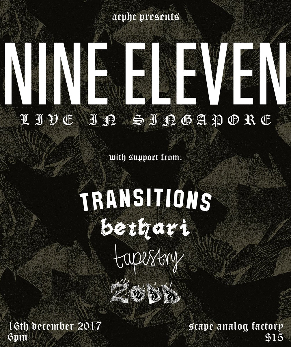 Two shows has confirmed its lineup. Mark your date. See you around.
Experience the Apathy. #trnstns #apathyEP #NineElevenSEATour