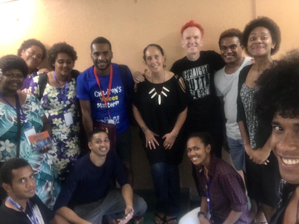 moanatribe's tweet photo. It’s a wrap @nzBritish @ValuingVoicesFJ Pride &amp; passion. 30 artivists &amp; creative natives writing songs &amp; fighting for change. An honour. @JonToogood @RobRuha https://t.co/UbK7scGjnX