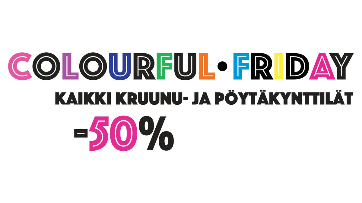 MokoMarket's tweet photo. Valoa ja väriä MUSTAAN PERJANTAIHIN! 🌈 Huomenna Mokoissa kaikki kruunu- ja pöytäkynttilät -50%! Värivalikoima kattaa kaikki sateenkaaren värit sekä mustan ☺️ #BlackFriday https://t.co/HokIPKdVHE