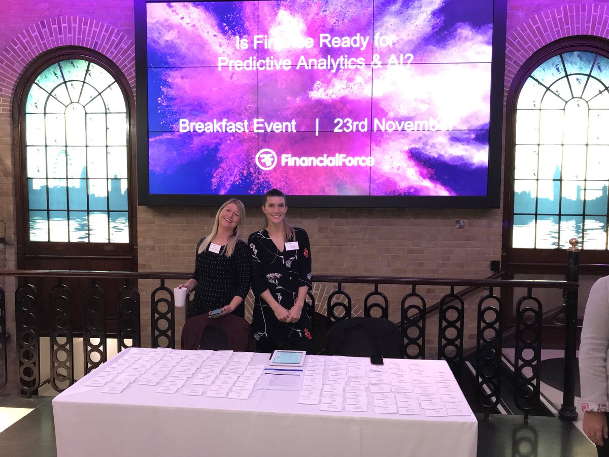 Breakfast time the @FinancialForce event... Is Finance Ready For Predictive Analytics?