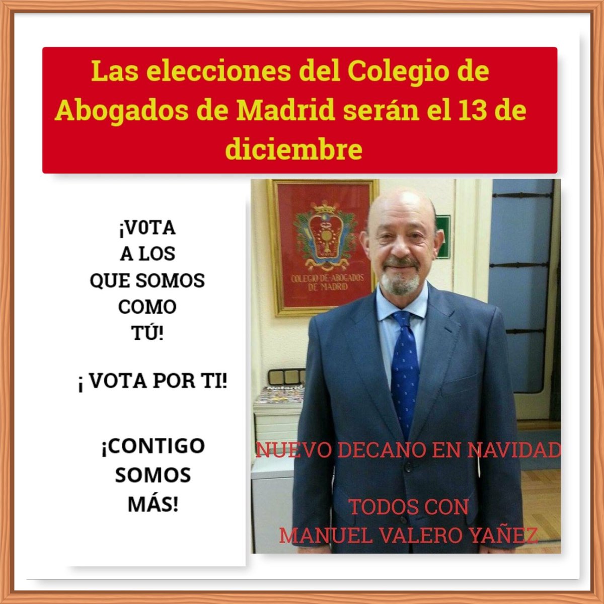 ensata's tweet photo. Feliz Navidad a los 76.955 abogados y abogadas colegiados en el ICAM,que posiblemente brindarán con su nuevo decano Manuel Valero Yáñez el año nuevo y próspero para la abogacía madrileña del mayor Colegio de Abogados de España https://t.co/NsPj3kIJi4