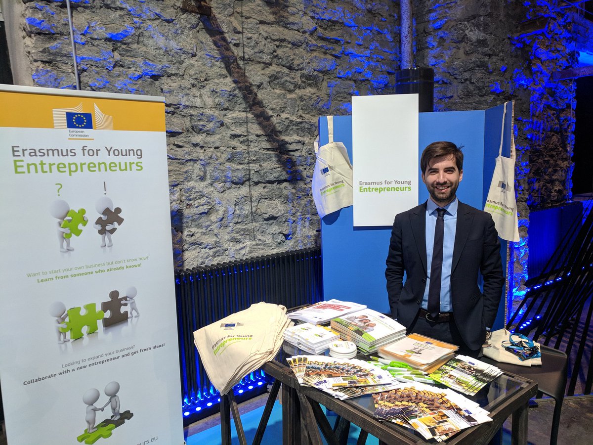 EYEprogramme's tweet photo. We are very happy to be at #SMEassembly2017 once again. If you are interested in a European cross-border exchange programme for #entrepreneurs, stop by our stand at Level 0 or visit https://t.co/fjblKaOpH9! #EUempowers #ErasmusEntrepreneurs https://t.co/P79e5WMg45