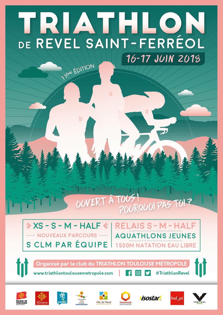 C’est parti ! Ouverture des inscriptions du #TriathlonRevel, plus grand événement sportif <a href="/Occitanie/">Région Occitanie</a> 🏊‍♂️🚴‍♂️🏃‍♂️ revel.triathlontoulousemetropole.com
