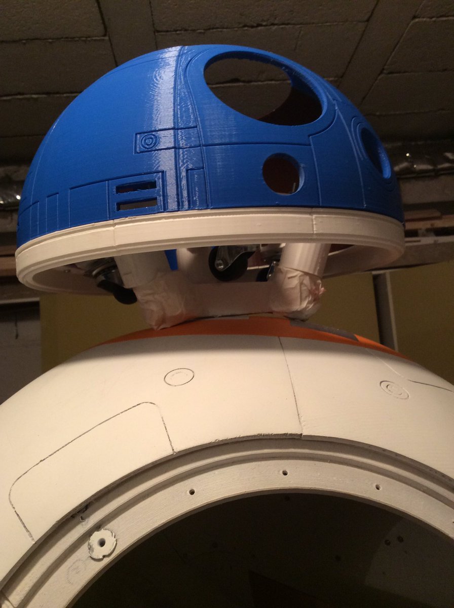 elcp72's tweet photo. Bon je dois encore rapprocher les aimants du corps car il n'y a pas assez d'adhérence magnétique ... 🤔
PS : j ai finalement réussi à me blesser avec ces satanés aimants ...
#bb8 #starwars #maker #3dprinter https://t.co/uIJlAyNusE