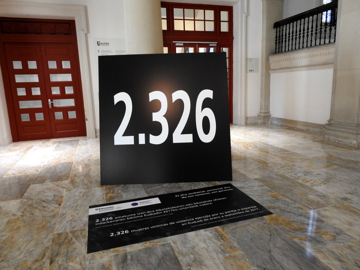 AlumniDBA's tweet photo. Con motivo del Día Internacional de la Eliminación de la Violencia contra la #Mujer, el 25 de noviembre, la Universidad de @deusto ha puesto en marcha, en sus campus de #Bilbao y #SanSebastian , una semana de  actividades para celebrarlo @deustodbs https://t.co/p0PuAlbyhM https://t.co/sG3FsLluHx