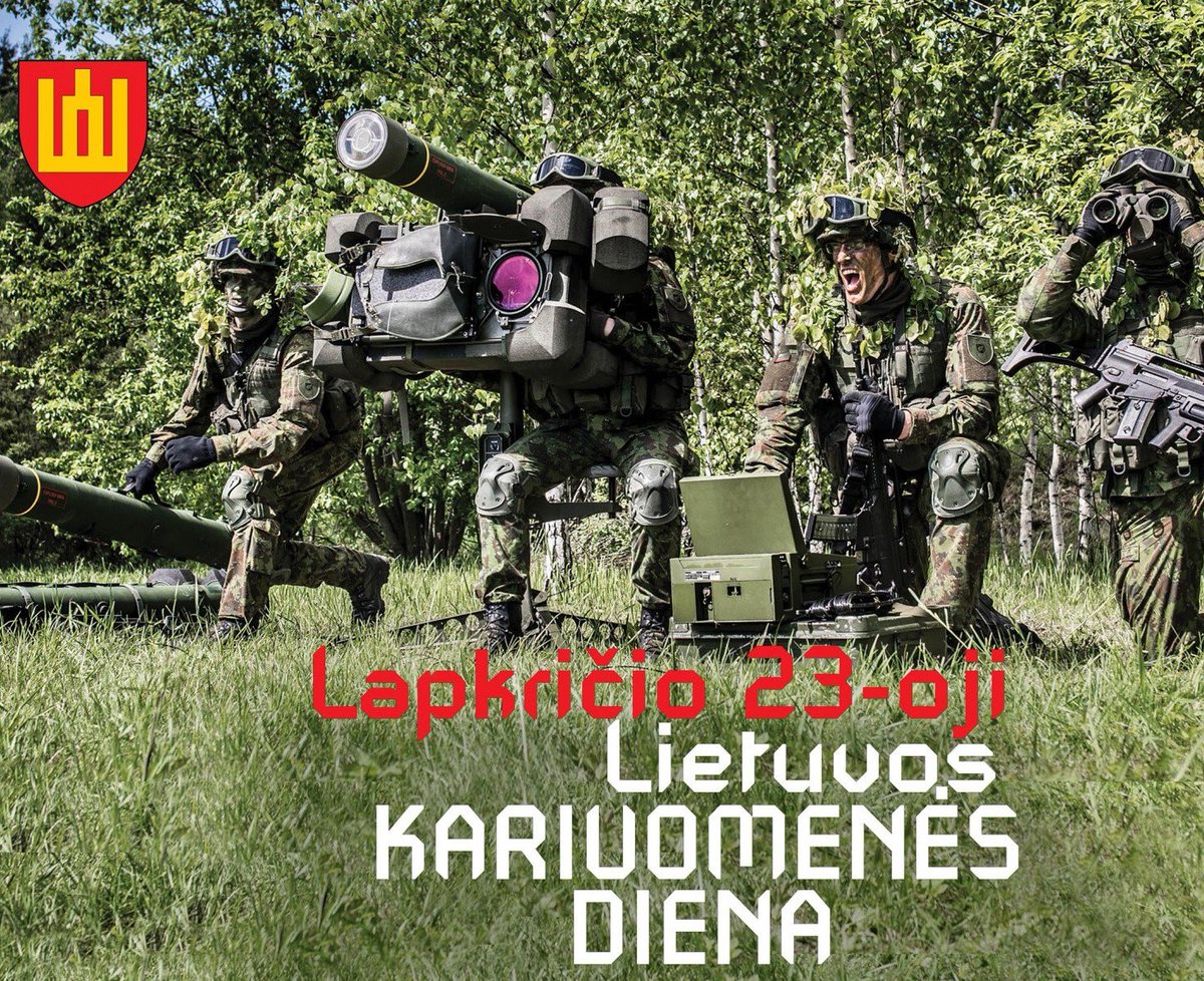 vbakas's tweet photo. November 23 - a day of Lithuanian Army. Congratulations to all people and soldiers. https://t.co/y6FOAeLWgP