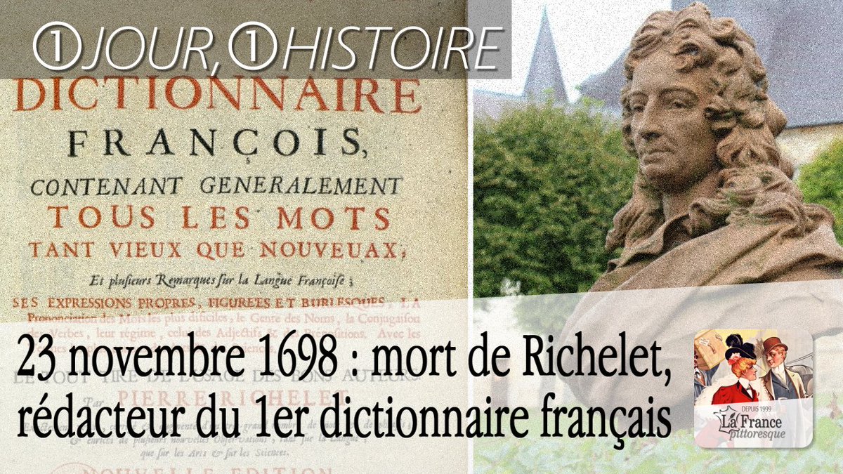 FrPittoresque's tweet photo. #23Novembre 1698 : mort de César-Pierre #Richelet, #rédacteur du premier #dictionnaire unilingue de la #langue #française ► https://t.co/y3PkJIAdiU #Grammairien #Lexicographe #Français #Poésie #Poète #Satire #Satiriste #Littérature #Biographie #Événement #Jour #Date #Calendrier https://t.co/MFA5DzsIPJ