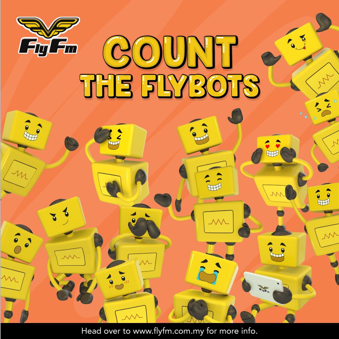 FlyFM958's tweet photo. How many #Flybots can you count?? Head to https://t.co/UmoUyC05ES and SUBMIT YOUR ANSWER to stand a chance to win RM150!! https://t.co/mEamZsRMH0