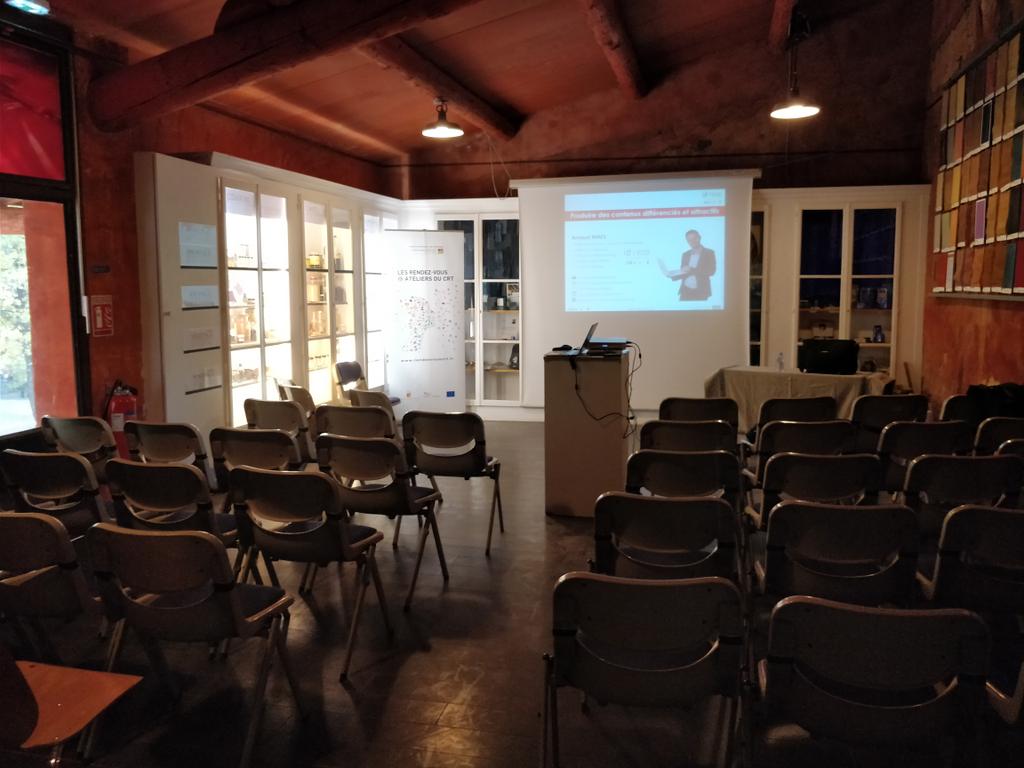 ArnaudMaes's tweet photo. Tout est prêt pour les derniers RDV du #CRTPACA au Conservatoire des Ocres à Roussillon pour la conférence sur le marketing de contenu #contentmarketing #etourisme #idrezo avec @ragecourvoisier. https://t.co/NR2Efrpe0U