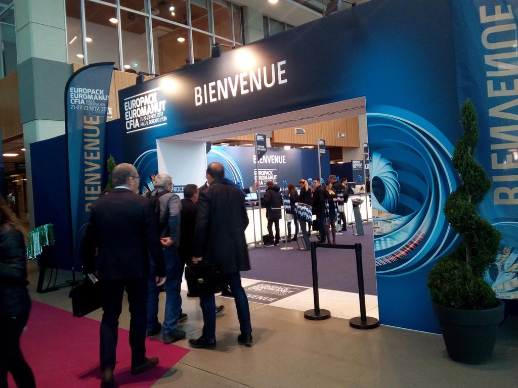 ProdandPack's tweet photo. Bienvenue sur le salon pour cette 3e et dernière journée d'Europack Euromanut Cfia ! https://t.co/QZvrQEWVha #process #emballage #manutention https://t.co/4jbPNLqAfw