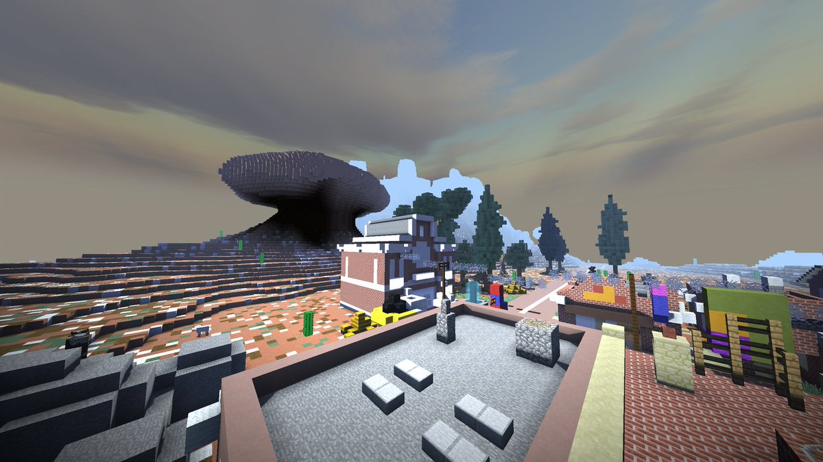 ねくさすくん 配布ワールド観光 7 みんな大好きカーズの街 ラジエーター スプリングスです 映画をもう一度見たくなるような 懐かしい景色が広がってておすすめ リンク T Co Vza3kashuh マイクラbe 影mod T Co Hrxgwpmcuf